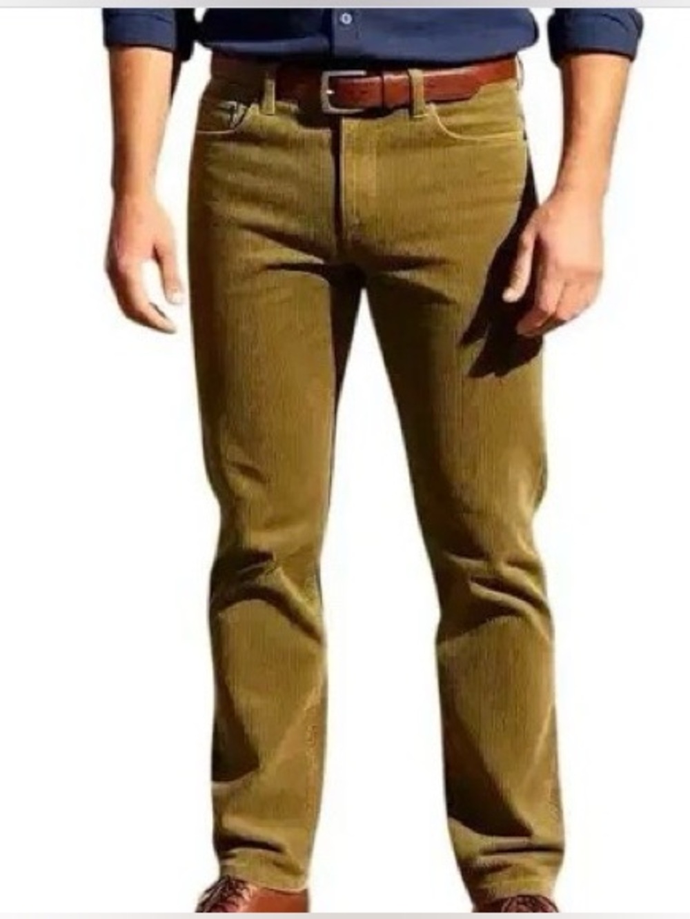 Levi's Tan Corduroy Slim Fit Pants Classic 5 Pockets Fine Wale Texture Fall